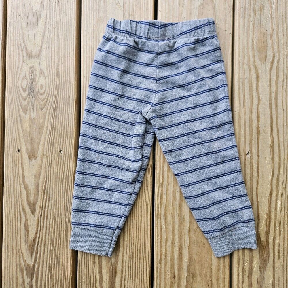 Carter's 2-Piece Color-Block Hooded Bodysuit Striped Pants Set 18M - Picture 11 of 11